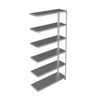 Shelving Unit, Galvanized Steel, Slotted Angle, 400 lbs. Capacity, 36" W x 72" H x 12" D EastCoast Offshore Supplies