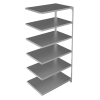 Shelving Unit, Galvanized Steel, Slotted Angle, 400 lbs. Capacity, 36" W x 72" H x 24" D EastCoast Offshore Supplies