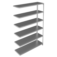 Shelving Unit, Galvanized Steel, Slotted Angle, 300 lbs. Capacity, 48" W x 72" H x 15" D EastCoast Offshore Supplies