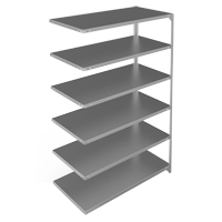 Shelving Unit, Galvanized Steel, Slotted Angle, 275 lbs. Capacity, 48" W x 72" H x 24" D EastCoast Offshore Supplies