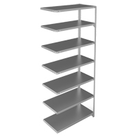 Shelving Unit, Galvanized Steel, Slotted Angle, 400 lbs. Capacity, 36" W x 84" H x 18" D EastCoast Offshore Supplies