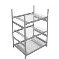 &eacute;tag&egrave;re de grande largeur, Acier, Sans boulons, Capacit&eacute; 1340 lb, 42" la x 60" h x 32" p EastCoast Offshore Supplies