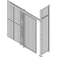 Heavy-Duty Wire Mesh Partition Sliding Door, 4' W x 8' H EastCoast Offshore Supplies
