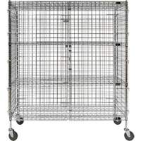 Security Cart, Chrome Plated, 60" x 69" x 24", 500 lbs. Capacity EastCoast Offshore Supplies