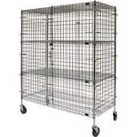 Security Cart, Chrome Plated, 60" x 69" x 24", 500 lbs. Capacity EastCoast Offshore Supplies