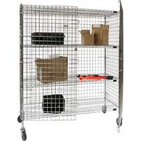Security Cart, Chrome Plated, 60" x 69" x 24", 500 lbs. Capacity EastCoast Offshore Supplies