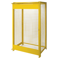 Gas Cylinder Cabinets, 10 Cylinder Capacity, 44" W x 30" D x 74" H, Yellow EastCoast Offshore Supplies