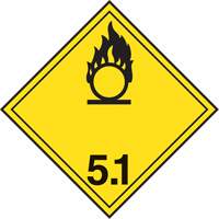 TDG Shipping Labels, Class 5.1, Oxidizing Substances, Paper EastCoast Offshore Supplies