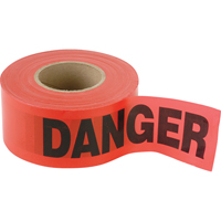 Standard Smaller Barricade Tape, English, 3" W x 300' L, 2 mils, Black on Red EastCoast Offshore Supplies
