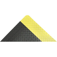 Saddle Trax Anti-Fatigue & Ergonomic Floor Mat, Diamond, 2' x 3' x 1", Black/Yellow, Vinyl EastCoast Offshore Supplies
