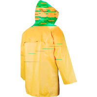 Neo-Slick Chemical & Acid Resistant Rain Jacket, Medium, Yellow, Neoprene EastCoast Offshore Supplies