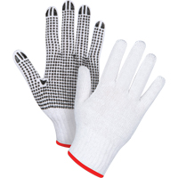 Gants tricot&eacute;s &agrave; pois, Poly/coton, Un c&ocirc;t&eacute;, Calibre 7, Petit EastCoast Offshore Supplies