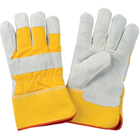 Premium Winter-Lined Fitters Gloves, Large, Split Cowhide Palm, Foam Fleece Inner Lining EastCoast Offshore Supplies