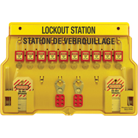 Lockout Stations, Thermoplastic Padlocks, 10 Padlock Capacity, Padlocks Included EastCoast Offshore Supplies