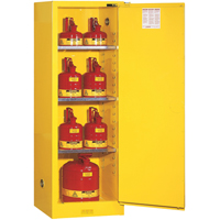 Sure-Grip&reg; EX Slimline Flammable Safety Cabinet, 22 gal., 1 Door, 23.25" W x 65" H x 18" D EastCoast Offshore Supplies
