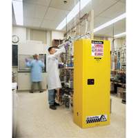 Sure-Grip&reg; EX Slimline Flammable Safety Cabinet, 22 gal., 1 Door, 23.25" W x 65" H x 18" D EastCoast Offshore Supplies