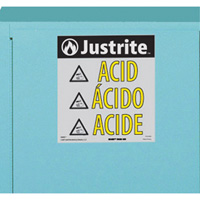 ChemCor&reg; Lined Acid/Corrosive Storage Cabinets, 22 gal., 35" x 35" x 22" EastCoast Offshore Supplies