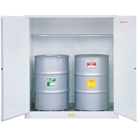 Hazardous Waste Safety Cabinets, 55 US gal. Cap., White EastCoast Offshore Supplies