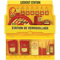 Deluxe Lockout Stations, Thermoplastic Padlocks, 32 Padlock Capacity, Padlocks Included EastCoast Offshore Supplies