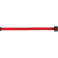 Cartouche de ruban pour assembler votre propre barri&egrave;re de contr&ocirc;le des foules, Vierge, 7', Ruban Rouge EastCoast Offshore Supplies