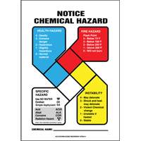 NFPA Notice Chemical Hazard Safety Sign EastCoast Offshore Supplies