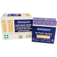 Salvequick&reg; Bandage Dispensing Systems Refills, Rectangular/Square, Plastic, Sterile EastCoast Offshore Supplies