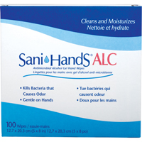 Lingettes antimicrobiennes pour les mains Sani-Hands ALC, Pochette EastCoast Offshore Supplies