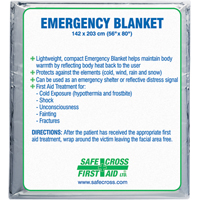 Rescue Foil Blankets, Aluminized Polyester EastCoast Offshore Supplies