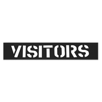 Parking Lot Stencils, English, 12" EastCoast Offshore Supplies