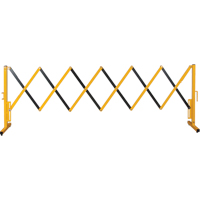 Barri&egrave;re extensible, 37" h x 11' lo, Noir/Jaune EastCoast Offshore Supplies