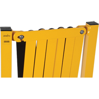 Barri&egrave;re extensible, 37" h x 11' lo, Noir/Jaune EastCoast Offshore Supplies
