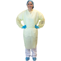 Isolation Gowns with Ties, X-Large, Yellow, Polypropylene EastCoast Offshore Supplies