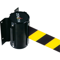 Barri&egrave;re &agrave; fixation murale, Acier, Fixation par vis, 7', Ruban Noir/Jaune EastCoast Offshore Supplies