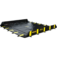 Rigid-Lock QuickBerm&reg;, 745 US gal. Capacity, 10' W x 10' L x 12" H, Stake Wall EastCoast Offshore Supplies