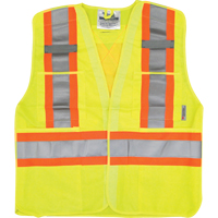 Veste de s&eacute;curit&eacute; pour la circulation, Jaune lime haute visibilit&eacute;, Moyen/Petit, Polyester EastCoast Offshore Supplies