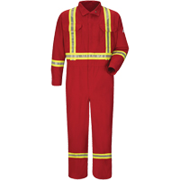 Combinaisons de luxe r&eacute;sistantes au feu avec bordures r&eacute;fl&eacute;chissantes, Taille 38, Rouge, 5,6 cal/cm² EastCoast Offshore Supplies