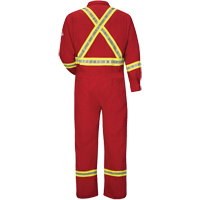 Combinaisons de luxe r&eacute;sistantes au feu avec bordures r&eacute;fl&eacute;chissantes, Taille 38, Rouge, 5,6 cal/cm² EastCoast Offshore Supplies