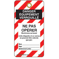 Lockout Tags, Plastic, 3" W x 5-3/4" H, French EastCoast Offshore Supplies