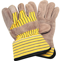 Gants d'ajusteur avec paume double, Grand, Paume en Cuir de vache refendu, Doublure en Coton EastCoast Offshore Supplies