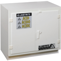 Solid Polyethylene Acid Cabinets, 6 x 0.66043 Gal., 36" x 35.75" x 21.75" EastCoast Offshore Supplies