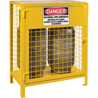 Gas Cylinder Cabinets, 2 Cylinder Capacity, 30" W x 17" D x 37" H, Yellow EastCoast Offshore Supplies