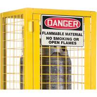 CSA-Compliant Gas Cylinder Safety Cabinet, 2 Cylinder Capacity, 17" W x 17" D x 69" H, Yellow EastCoast Offshore Supplies