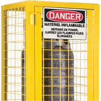 CSA-Compliant Gas Cylinder Safety Cabinet, 2 Cylinder Capacity, 17" W x 17" D x 69" H, Yellow EastCoast Offshore Supplies