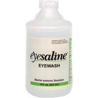 Saline Eyewash Bottles, Full Bottle, 8 oz. EastCoast Offshore Supplies
