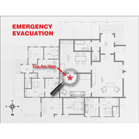 Evacuation Map Holder Clear Insert EastCoast Offshore Supplies