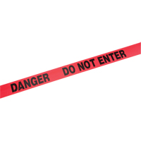 Standard Barricade Tape, English, 3" W x 1000' L, 2 mils, Red EastCoast Offshore Supplies