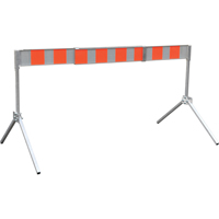 Street Barricade, A-Frame, 6' L x 5-1/2" H, Orange/White EastCoast Offshore Supplies