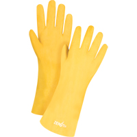 Gants &agrave; fini rugueux et r&eacute;sistants aux produits chimiques, Taille 9, 14" lo, PVC, Doublure en Interlock, 47-mil EastCoast Offshore Supplies