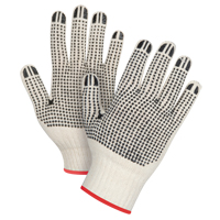 Gants tricot&eacute;s de poids lourd &agrave; deux c&ocirc;t&eacute;s avec pois, Poly/coton, Deux c&ocirc;t&eacute;s, Calibre 7, Petit EastCoast Offshore Supplies