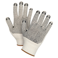 Gants tricot&eacute;s de poids lourd &agrave; deux c&ocirc;t&eacute;s avec pois, Poly/coton, Deux c&ocirc;t&eacute;s, Calibre 7, Grand EastCoast Offshore Supplies